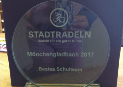 Platz 1 beim Stadtradeln 2017